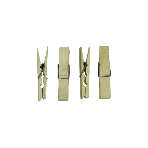 [CA730] GANCHO PARA ROPA BAMBU [PAC2068-730] DISPLAY X 20