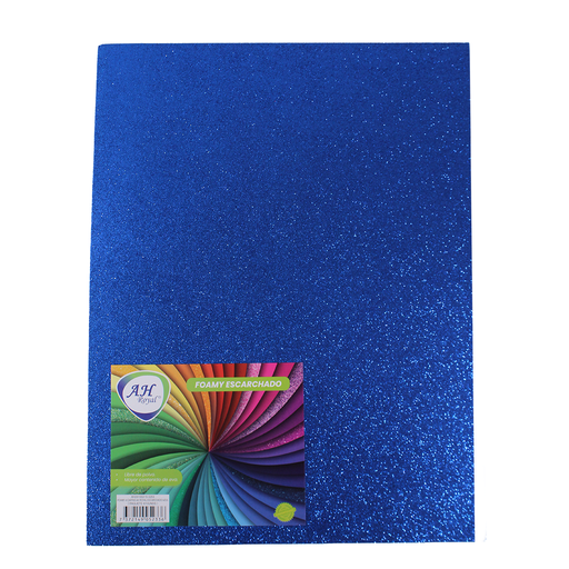 [FO3253] FOAMY 4 CARTAS AH ROYAL ESCARCHADO AZUL X 10 UNDS [AH29100215-3253-AH29100215]