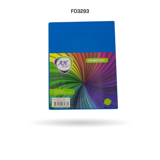 [FO3293] FOAMY PLIEGO AH ROYAL AZUL CIELO X 10 UNDS [AH50100315]