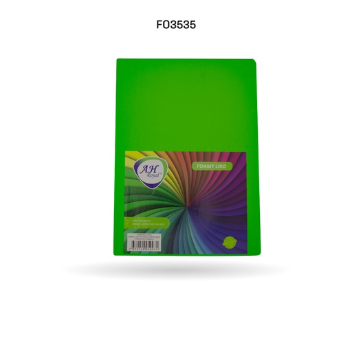 [FO3535] FOAMY 4 CARTA AH ROYAL VERDE LIMON X 10 UNDS [AH28102215-3535-AH28102215-AH20102215]