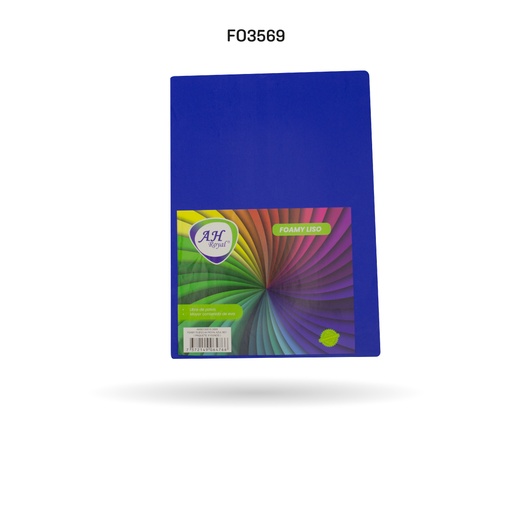 [FO3569] FOAMY PLIEGO AH ROYAL AZUL REY X 10 UNDS [AH50100515-3569-AH50100515-PAC40241-3569]