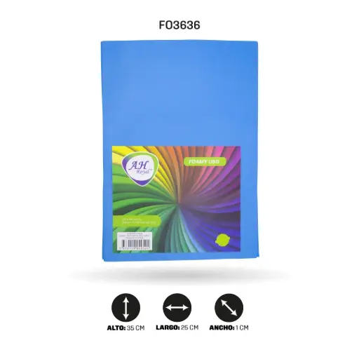 [FO3636] FOAMY 1/8 AH ROYAL AZUL CIELO X 10 UNDS [AH80100315]