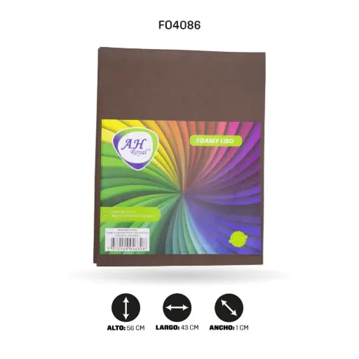 [FO4086] FOAMY 4 CARTA AH ROYAL CAFE OSCURO X 10 UNDS [AH28100715-PAC40261-4086]