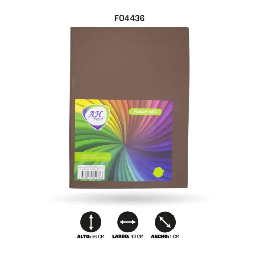 [FO4436] FOAMY 4 CARTAS AH ROYAL CAFE CLARO 1.5MM X 10 UNDS [AH28103815-4436-AH20103815-HN142]