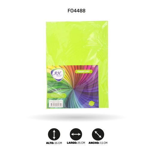 [FO4488] FOAMY 1/8 AH ROYAL VERDE NEON X 10 UNDS [AH80102315-]