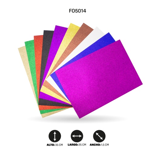 [FO5014] FOAMY 1/8 AH ROYAL ESCARCHADO SURTIDO X 10 UNDS [AH81100015]