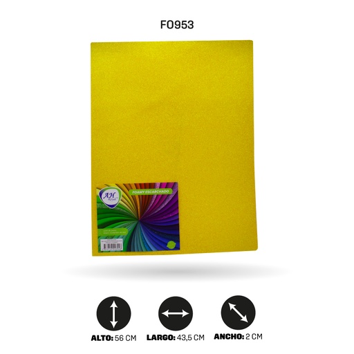 [FO953] FOAMY 4 CARTA AH ROYAL ESCARCHADO MANGO CRISTAL X 10 UNDS [AH29102015]