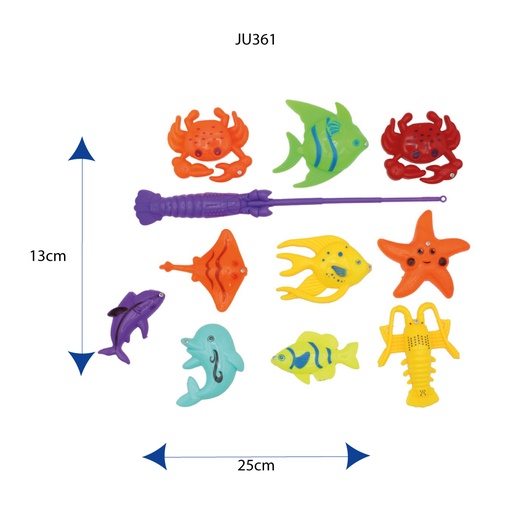 [JU361] SET JUEGO DE PESCA (11PCS) [FCJ0593150]