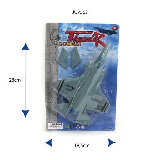 [JU7562] AVION ARMABLE ENCARTONADO [668-5]