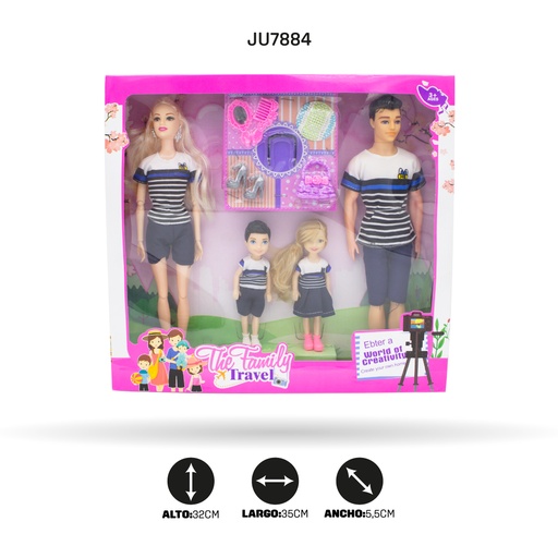 [JU7884] CONJUNTO FAMILIAR DE 11.5 PULGADAS [LY125-F]