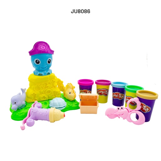 [JU8086] JUEGO DE ARCILLA FIGURA DE PULPO [LY10012 / YS0242140]