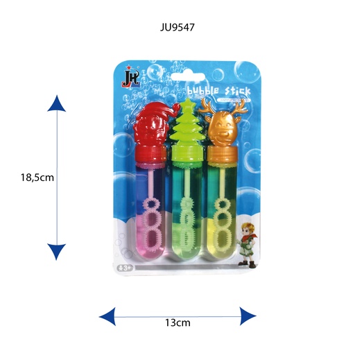 BURBUJERO EN BLISTER FIGURAS NAVIDAD X 3 UNDS [FCJ0757283 / 501-3]