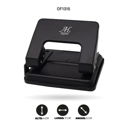 PERFORADORA AH ROYAL 2 HUECOS PARA 20 HOJAS [PAC40012-1315]