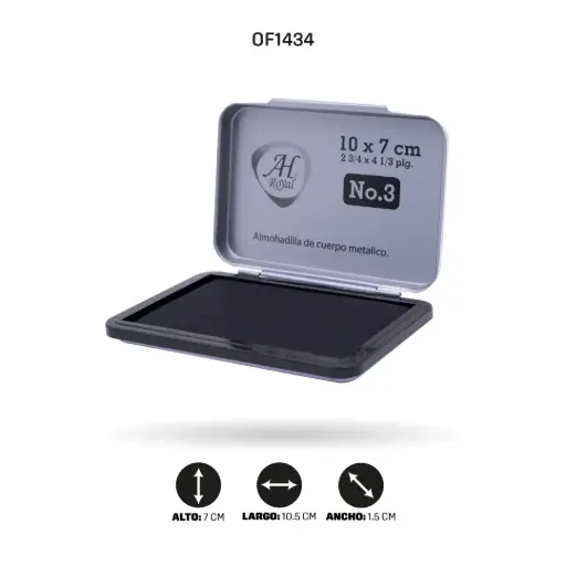 [OF1434] ALMOHADILLA AH ROYAL GRANDE PARA SELLO  [PAC50209-1434]