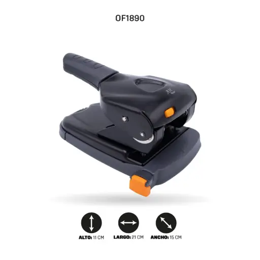 [OF1890] PERFORADORA AH ROYAL INDUSTRIALPARA 60 HOJAS 2 HUECOS [PAC90640]