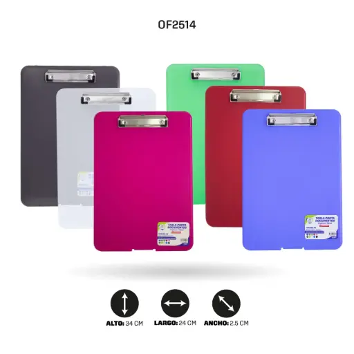 [OF2514] TABLA AHROYAL PORTA DOCUMENTOS COLOR SURTIDOS [PAC90368-2514]