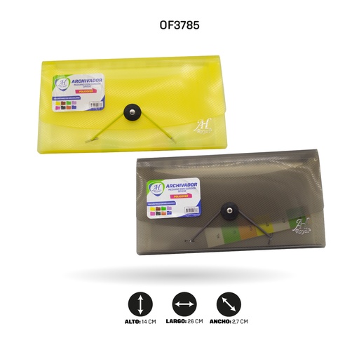 [OF3785] ARCHIVADOR AHROYAL CORDON 13 BOLSILLOS MEDIO OFICIO [PAC70200-PAC4785]