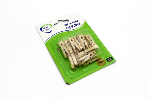 [OF4514] CLIP AH ROYAL DE MADERA EN BLISTER [PAC2393-4514]