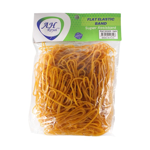 [OF569] BANDAS DE CAUCHO SILICONADA AMARILLA X100 GRAMOS [PAC20309-569]