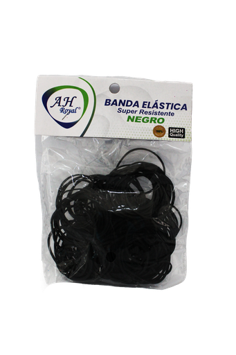 [OF578] BANDAS DE CAUCHO NEGRA X 50 GRS AH ROYAL [PAC2732]