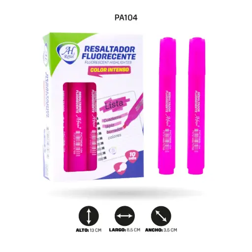 [PA104] RESALTADOR AHROYAL FUCSIA FLUORESCENTE [PAC70636-104]