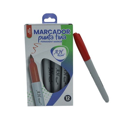 [PA1117] MARCADOR AH ROYAL ROJO TIPO SHARPIE [PAC90016-117]