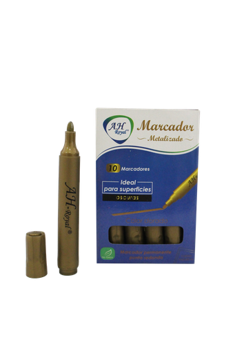 [PA1159] MARCADOR AH ROYAL DORADO METALICO GRUESO [PAC90022-1159]