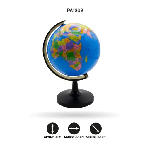 [PA1202] GLOBO TERRAQUEO 21.4CM [PAC90068-1202]