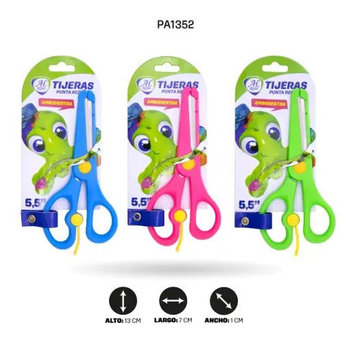 [PA1352] TIJERA AH ROYAL PUNTA ROMA AMBIDIESTRA DE 5,5" IN [PAC2248-1352-PAC90252-1352-PAC2248]