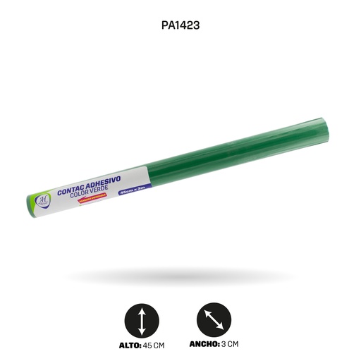 PAPEL CONTAC AH ROYAL VERDE  DE 3 mts x 45 cms [PAC3697-1423]