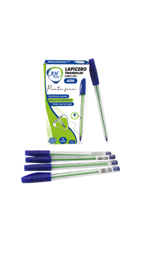 BOLIGRAFO AH ROYAL LINEA GEL 0.7 TRIANGULAR AZUL [PAC70196][PAC2049]