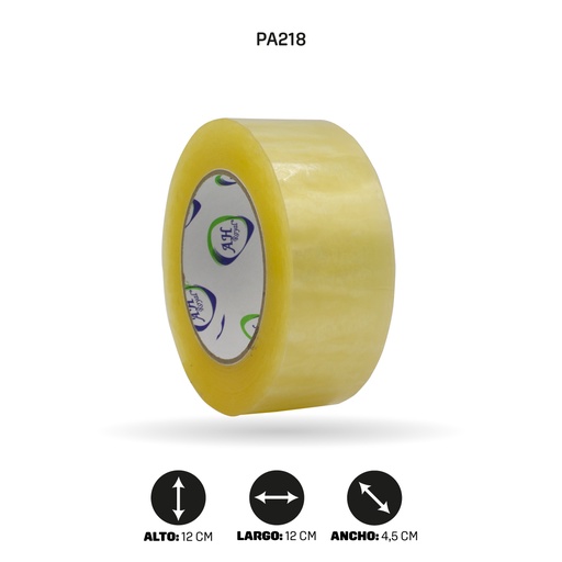 [PA218] CINTA AH ROYAL  IMPRESA TRANSPARENTE 45MM X 45 MC X 140 MTS []