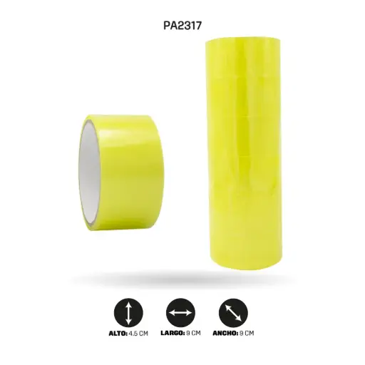 [PA2317] CINTA AH ROYAL AMARILLA ANCHA 45 mm x 32 mts x 45 mic [PAC3671-PAC90046-2317][PAC3659]