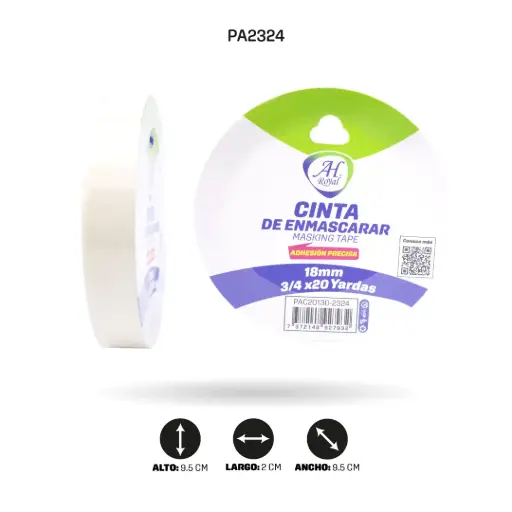 CINTA AH ROYAL ENMASCARAR  3/4" (18mm) x 20yd [PAC20130-2324][PAC6817]