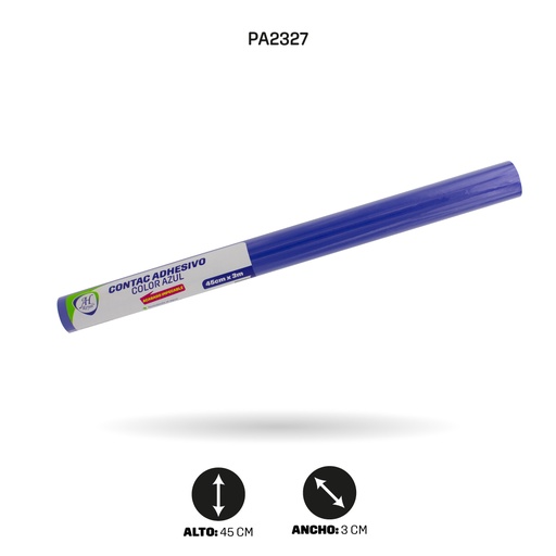 [PA2327] PAPEL CONTAC AH ROYAL AZUL DE 3 mts x 45 cms  [PAC20396-2327]