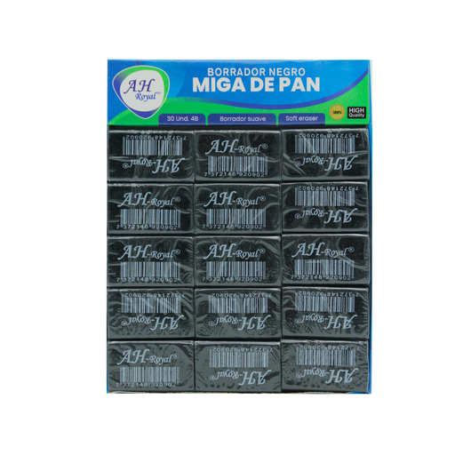 [PA2561] BORRADOR AH ROYAL MIGA DE PAN NEGRO MEDIANO [PAC20139-2561]