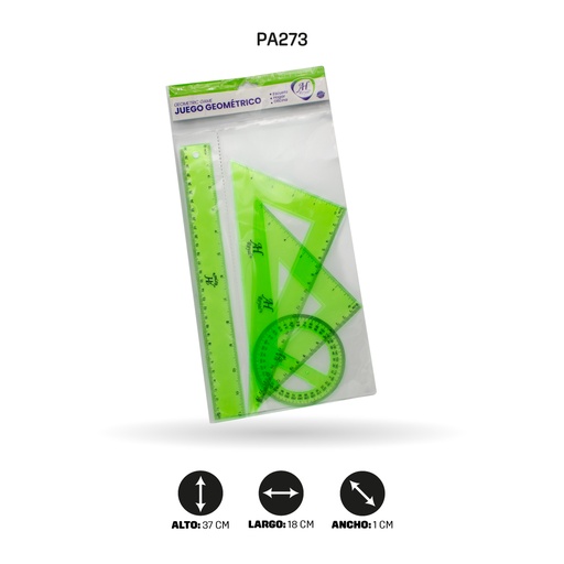 [PA273] JUEGO GEOMETRICO AHROYAL GRANDE [PAC3294-273-PAC20292-273]