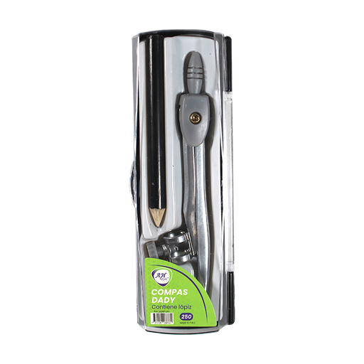 [PA297] COMPAS AHROYAL METALICO DADY CON LAPIZ Y ESTUCHE [PAC20287-297]