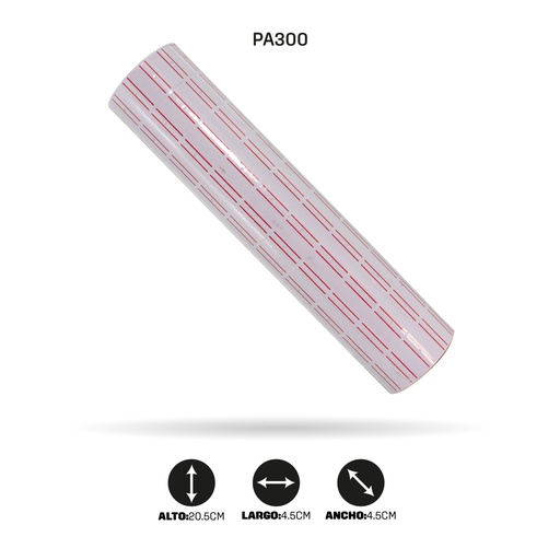 [PA300] ROLLO TIQUETEADORA REF 5500 SENCILLO BLANCO [PAC4481-PAC10101-300]