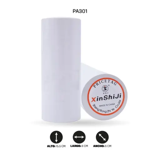 [PA301] ROLLO TIQUETEADORA X 500 STICKER DOBLE CARRIL 6600 [PAC4480-301]