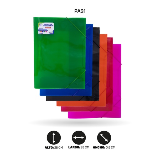 [PA31] CARPETA AHROYAL OFICIO GANCHO Y RESORTE POLICOVER 45 MICRAS [PAC70202-PAC5346]