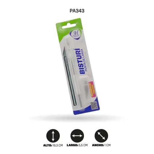 [PA343] BISTURI AH ROYAL PUNTA LANZA CON REPUESTO [PAC2240-343- PAC40089-343-PAC2240]