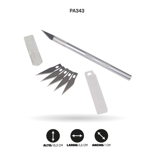 [PA343] BISTURI AH ROYAL PUNTA LANZA CON REPUESTO [PAC2240-343- PAC40089-343-PAC2240]