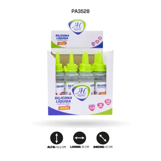 [PA3528] SILICONA AH ROYAL LIQUIDA X 100ML DISPLAY X12 [PAC50199-3528]