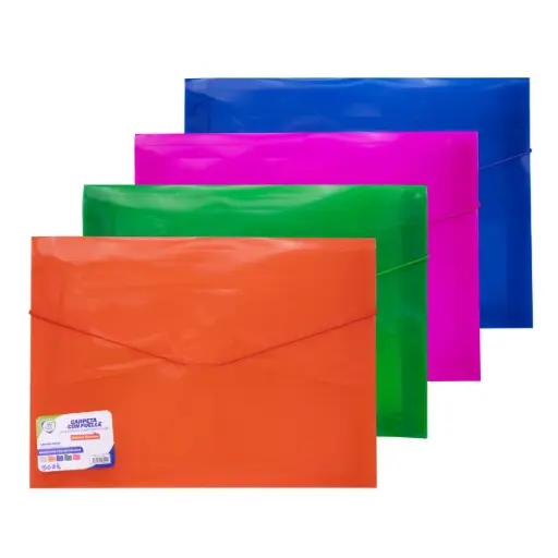 [OF3786] CARPETA AHROYAL FUELLE RESORTE OFICIO 4 COLORES 45mc [PAC5344-3786]
