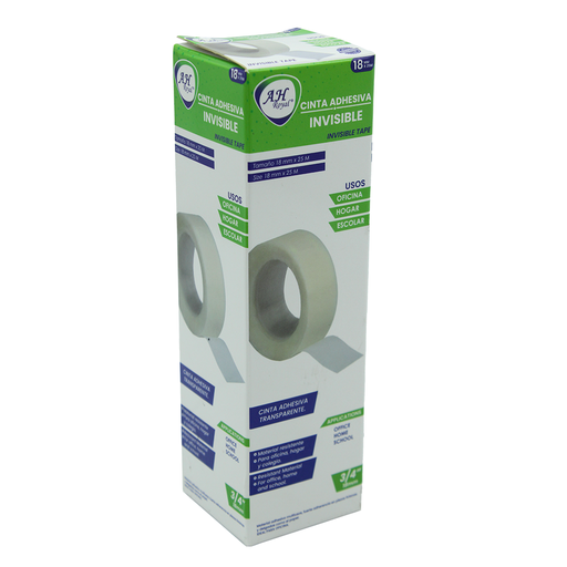 [PA40] CINTA AH ROYAL INVISIBLE 18 mm x 25 mts  (SET x 10 UND) [PAC2759-40]