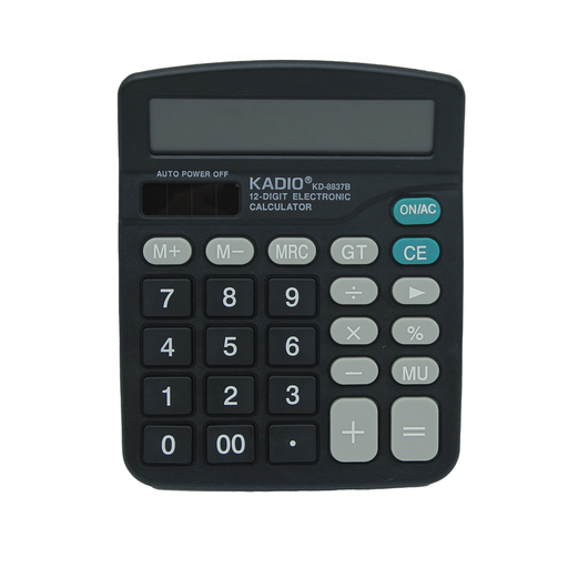 [PA4131] CALCULADORA KADIO KD8837B SOLAR 12 DIGITOS [PAC70624-4131]