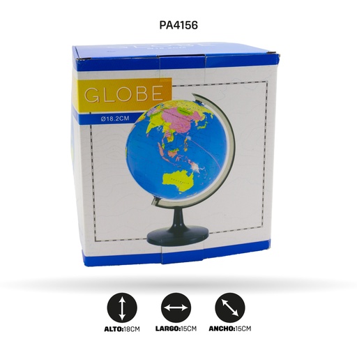 [PA4156] GLOBO TERRAQUEO 18.2CM [PAC80042-4156]
