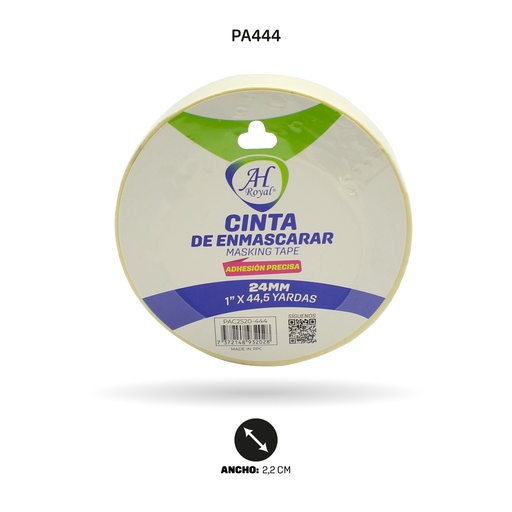 [PA444] CINTA AHROYAL ENMASCARAR 24mm 1" 40m [PAC2520-444]