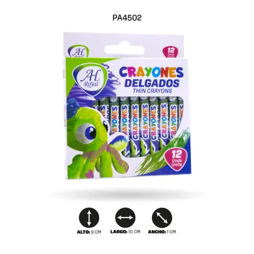 CRAYONES AH ROYAL DELGADOS X12 UND [PAC2564-4502]